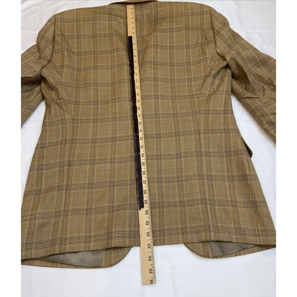 T. Harris London Plaid Blazer Sport Coat Wool Size 46L - Picture 12 of 13